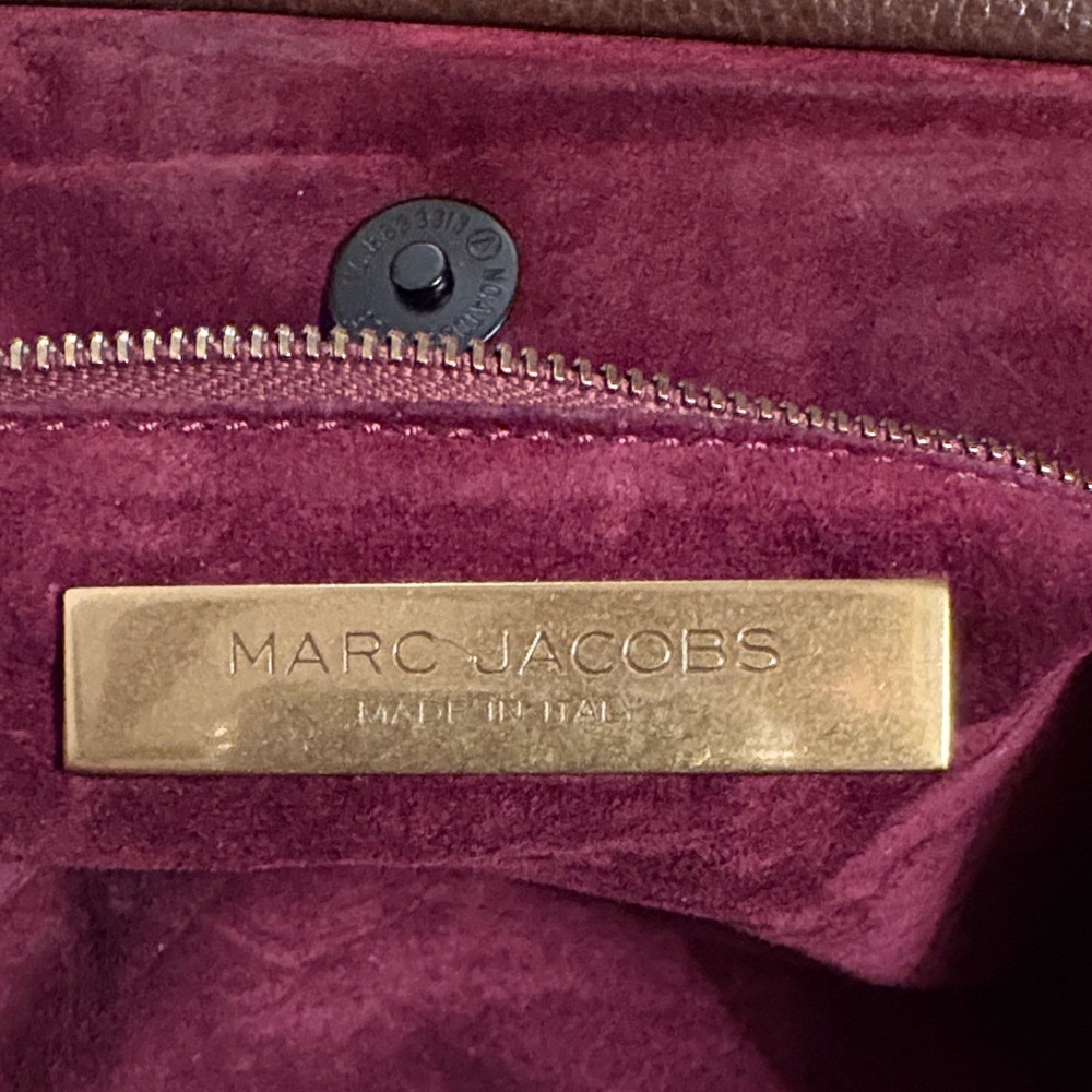 Marc Jacobs Quilted Leather Satchel in Brown with Gold Hardware - Picture 2 of 11